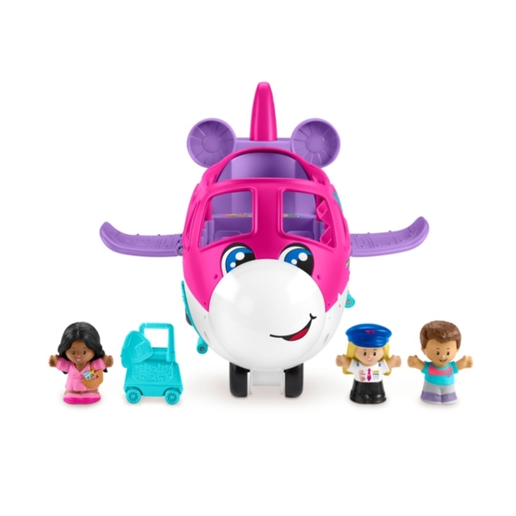 Barbie Little Dream Plane Fisher-Price Little People Interactive Learning Toy - Picture 6 of 10